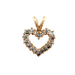 14kt Yellow Gold .75ct tw Diamond Heart Pendant