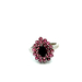 10kt White Gold Pink Sapphire & Ruby Ring