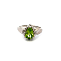10kt White Gold Peridot Ring