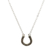 10kt White Gold .35ct tw Diamond Horseshoe Necklace