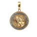 10kt Yellow Gold Diamond Praying Hands Pendant 