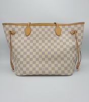Louis Vuitton Damier Azur Neverfull MM Tote Bag