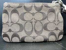 Coach Wallet Monogram Brown Wristlet 