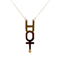 14kt Yellow Gold 15" "HOT" Necklace 