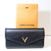 Louis Vuitton Black Portefeuille Sarah Wallet with COA