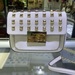 Michael Kors Sloan Medium Off White Leather Shoulder Bag Stud