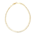 10kt Yellow Gold 7.5" 3mm Curb Link Bracelet 