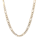 14kt Yellow Gold 24" 4.5mm Diamond Cut Figaro Link Chain  