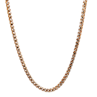10kt Two Tone 20" 3mm Diamond Cut Chain 