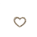 10kt White Gold .15ctw Diamond Small Heart Pendant 