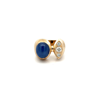 14kt Yellow Gold .30ct tw Diamond & Star Sapphire Ring