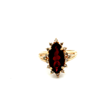14kt Yellow Gold .20ct tw Diamond & Ruby Ring