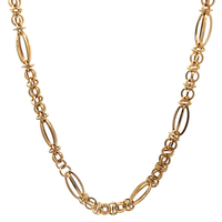 10kt Yellow Gold 34" 4.5mm Fancy Link Chain 