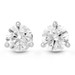 14kt White Gold .25ct tw Diamond 3-Prong Martini Stud Earrings