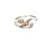 14kt Tri-Color Diamond Heart Ring