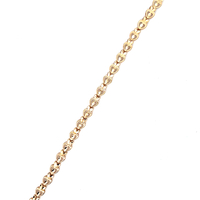 14kt Yellow Gold 7" 6mm Heart Link Bracelet 