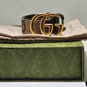 Gucci Jumbo GG Canvas Belt 80.32 400593 