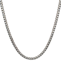 14kt White Gold Lab Grown 5.00ct tw Necklace