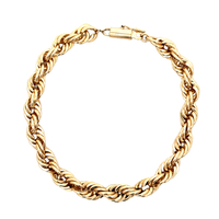 14kt Yellow Gold 7.5" 6.5mm Rope Bracelet 