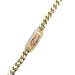 14kt Two Tone 6.5" 11.25mm Religious Bracelet 