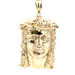 10kt Yellow Gold Jesus Head Pendant 