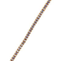 10kt Yellow Gold 7" 5mm Tanzanite Bracelet 