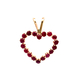 14kt Yellow Gold Ruby Heart Pendant