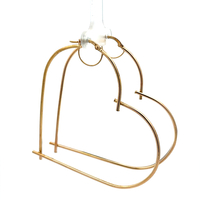 10kt Yellow Gold Heart Hoop Earrings