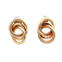14kt Yellow Gold Fancy Stud Earrings