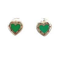 Tiffany & Co. Blue Heart Stud Earrings