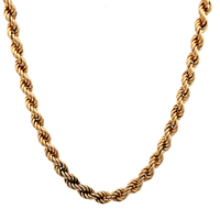  14kt Yellow Gold 18" 4.75mm Hollow Rope