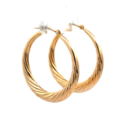 14kt Yellow Gold Hoop Earrings 