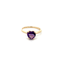 10kt Yellow Gold Amethyst Heart Ring 