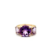 10kt Yellow Gold Amethyst Ring 
