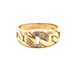 14kt Yellow Gold Diamond Chain Ring