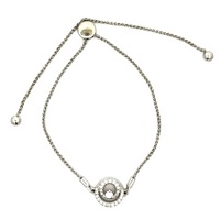 10kt White Gold .30ct tw Diamond Adjustable Bracelet 