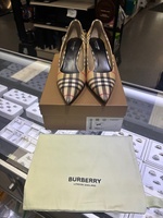 Burberry Aubri 55 Pump Kitten 41 Plaid 