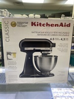  KitchenAid Classic Series 4.5 Quart Tilt-Head Stand Mixer - Onyx Black