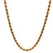 14kt Yellow Gold 19" 4mm Hollow Rope Chain 