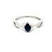 10kt White Gold Sapphire & Diamond Ring