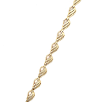14kt Yellow Gold 7.5" 8mm Link Bracelet