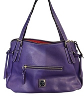 Dooney & Bourke Saffiano Purple Large Handbag