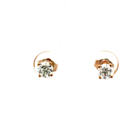 14kt Yellow Gold .66ct tw Diamond Stud Earrings
