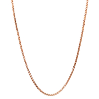 14kt Yellow Gold 24" 1.75mm  Round Box Link Chain 