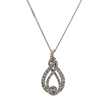 10kt White Gold 1.00ct tw Diamond Pendant With Chain 