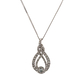 10kt White Gold 1.00ct tw Diamond Pendant With Chain 