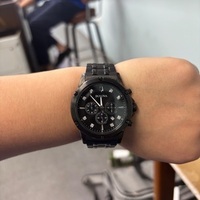 Bulova Men's Watch 98K105 Chronograph Quartz Diamonds Black Dial