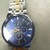 Bulova Mens Two Tone Stainless Steel Blue Dial Quartz Watch 98C145