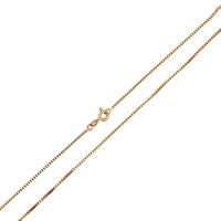 18kt Yellow Gold 24" 1.25mm Box Link Chain