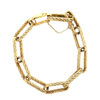 18kt Yellow Gold 8" 9mm Link Bracelet